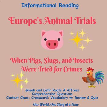 Preview of Learning Academic Vocabulary: Medieval Europe's Animal Trials
