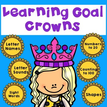 Preview of Kindergarten Student Data Tracking and Goal Setting Crowns