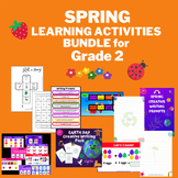 Learning Activities Bundle Spring Theme for 2nd Grade