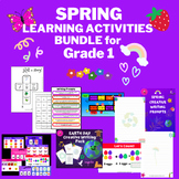 Learning Activities Bundle Spring Theme for Grade 1