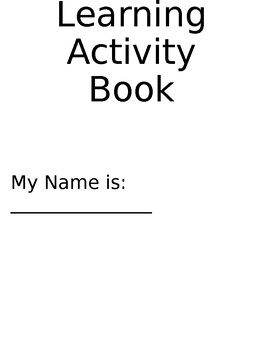 Preview of Learning Activity Book