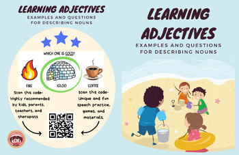 Preview of Learning Adjectives: Examples And Questions For Describing Nouns