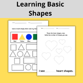 Learning Basic Shapes Printable Worksheets