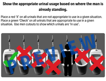 Preview of Learning Binder/Morning Menu: Appropriate Public Urinal Usage