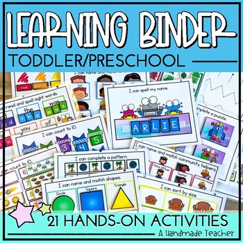 Preview of Learning Binder | Toddler Busy Binder | Preschool Busy Binder