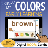 Learning COLORS Color Words Self-Checking BOOM CARDS Dolla