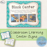 Learning Center Signs