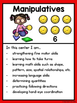 Learning Center Signs by A Head Start Preschool | TpT