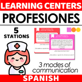 Learning Centers - Las Profesiones - Activities for 3 Mode