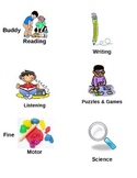 Learning Centers/Work Station Pocket Chart Cards