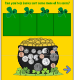 Learning Coins with  Lucky the Leprechaun! SMART board int