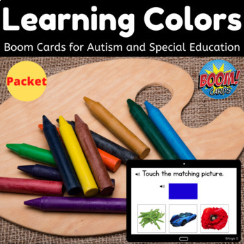 Preview of Learning Colors BOOM CARDS™