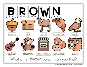 Preview of Learning Colors - BROWN