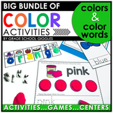 Learning Colors BUNDLE | Color Word Worksheets | Emergent 