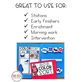 Don’t Lose Your Head Color words literacy Centers File Folder Games Kindergarten