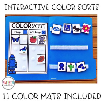 Learning colors Language Centers File Folder Games PreK Grin and BeR It 