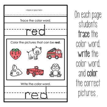 Learning Colors - My Book of Colors by K is for Kinderrific | TpT