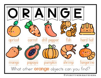 Preview of Learning Colors - ORANGE