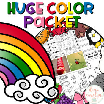 Preview of Learning Colors: Packet {Books, Centers, Posters, Printables, Slideshow}