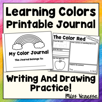 Preview of Learning Colors Printable Journal
