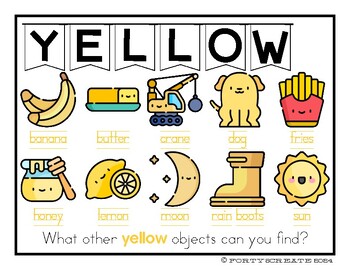 Preview of Learning Colors - YELLOW