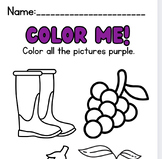 Learning Colors and Objects