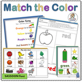 Learning Colors with Color Matching Activities | SASSOON Font