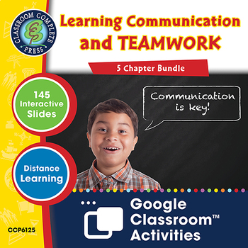 Preview of Learning Communication & Teamwork - Google Slides BUNDLE (SPED) Gr. 3-8+