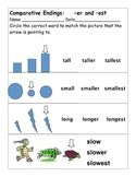 Learning Comparative Endings -er and -est