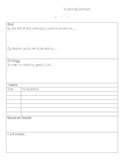 Learning Contract Template