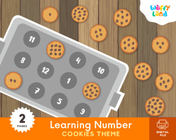 Preview of Learning Counting with Cookies Theme, 1-12, Counting Cookies, Homeschool Activit