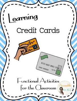 Preview of Money: Learning and Using Credit Cards SPED
