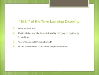 assignment about learning disabilities