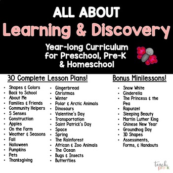 Preview of Learning & Discovery Preschool & PreK Curriculum Bundle