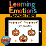 Learning Emotions: Pumpkin/Halloween Theme BOOM CARDS