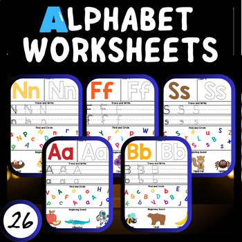 Preview of Learning Excellence: Transformative Alphabet Worksheets