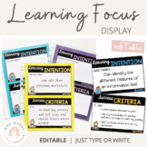 Learning Intentions & Success Criteria Display {Bundle} | Distance Learning