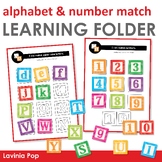 Learning Folder for 3-5 | Toddler Binder: Alphabet & Number Match