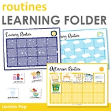 Learning Folder for 3-5 | Toddler Binder: EDITABLE Daily R