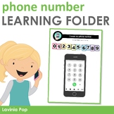 Learning Folder for 3-5 | Toddler Binder: My Phone Number