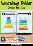 Learning Folder for 3-5 | Toddler Binder: Order By Size