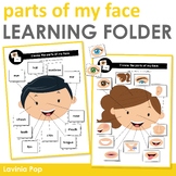 Learning Folder for 3-5 | Toddler Binder: Parts of My Face