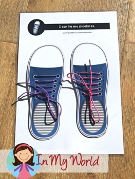 Learning Folder for 3-5 | Toddler Binder: Shoelace Tying by Lavinia Pop