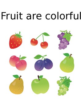 Preview of Learning Fruit Colors and Names