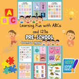 Learning Fun with ABCs and 123s: A Preschool flash cards W