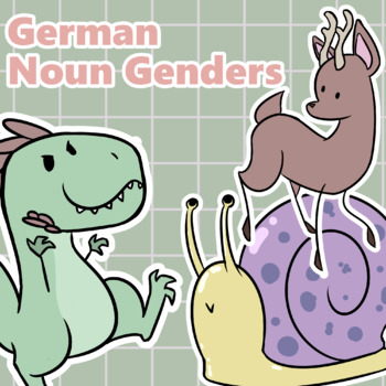Preview of Learning German Noun Genders with Animals
