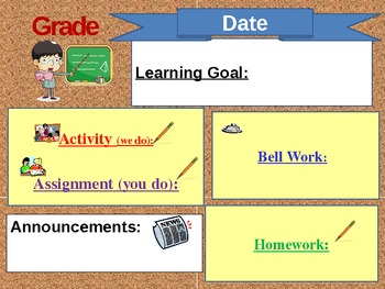 Preview of Learning Goal Agenda