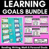 Learning Goal COMPLETE BUNDLE - EDITABLE Student Learning 