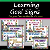 Learning Goal Signs for Peanuts Snoopy Theme Classroom