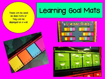 Preview of Learning Goal Tracking Mats - Editable